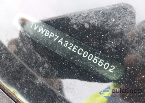 2014 Volkswagen Passat 2.5L Se из США, поврежденный, VIN 1VWBP7A32EC005502